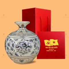 Bình Hút Lộc Tứ Cảnh Vẽ Vàng