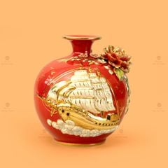 Quả Hút Lộc Men Đỏ Thuận Buồm Xuôi Gió Vẽ Vàng